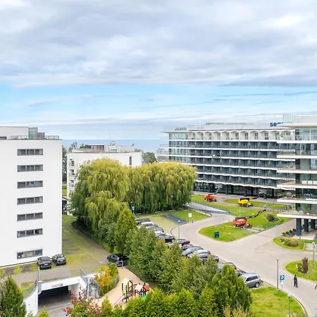 شقة Apartamentyprzymorzu Olympic Park Z Prywatnym Tarasem Z Widokiem Na Morze كولوبرزيغ