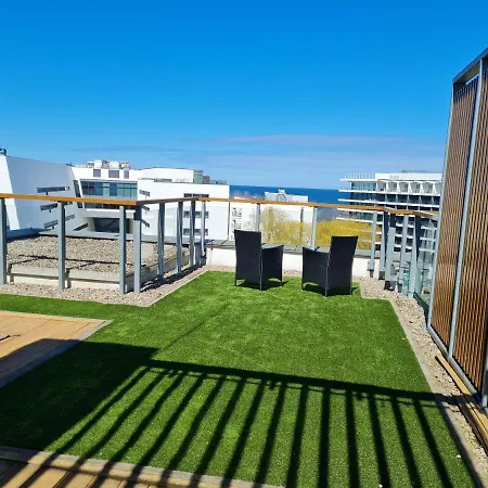 Apartamentyprzymorzu Olympic Park Z Prywatnym Tarasem Z Widokiem Na Morze Lägenhet *