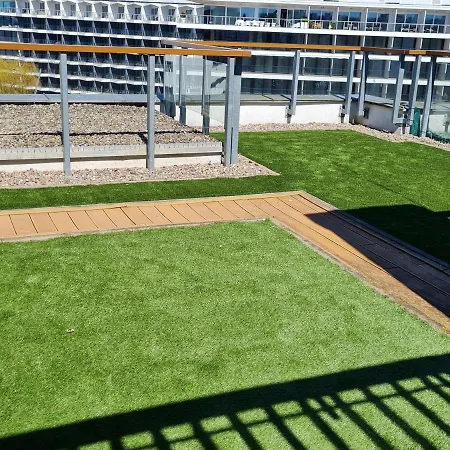 Apartamentyprzymorzu Olympic Park Z Prywatnym Tarasem Z Widokiem Na Morze Apartmán