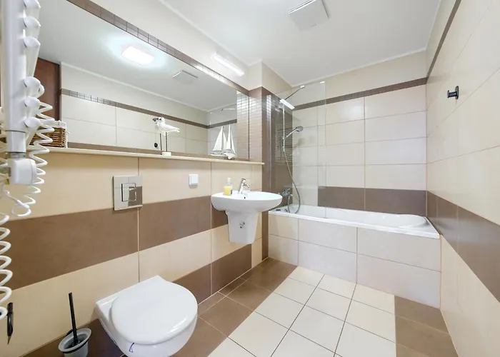 Lägenhet Apartamentyprzymorzu Olympic Park Z Prywatnym Tarasem Z Widokiem Na Morze