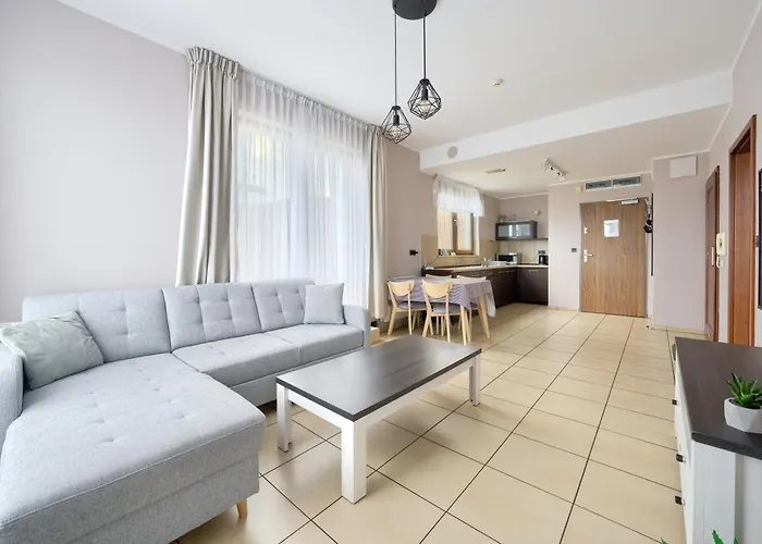 Apartamentyprzymorzu Olympic Park Z Prywatnym Tarasem Z Widokiem Na Morze Lägenhet Kołobrzeg